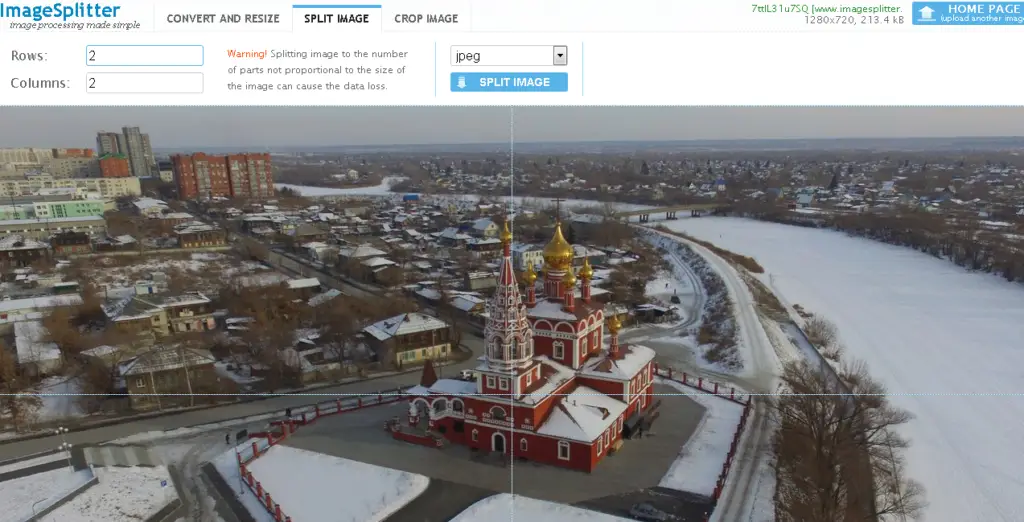 разделение картинки