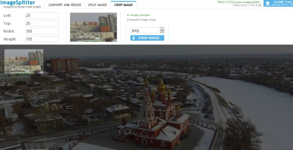 обрезка фото