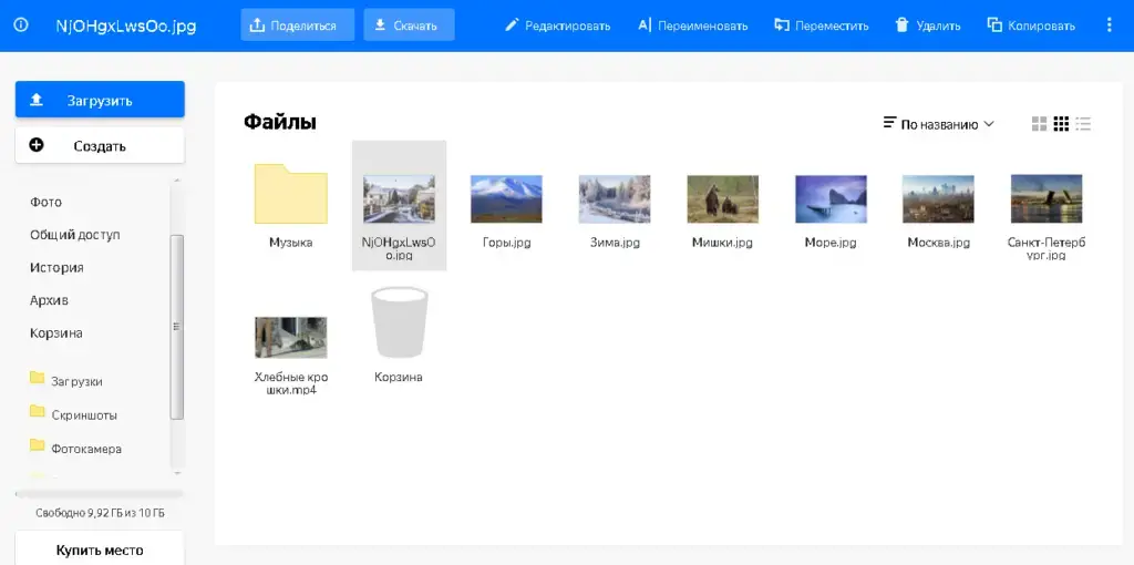Разные виды файлов